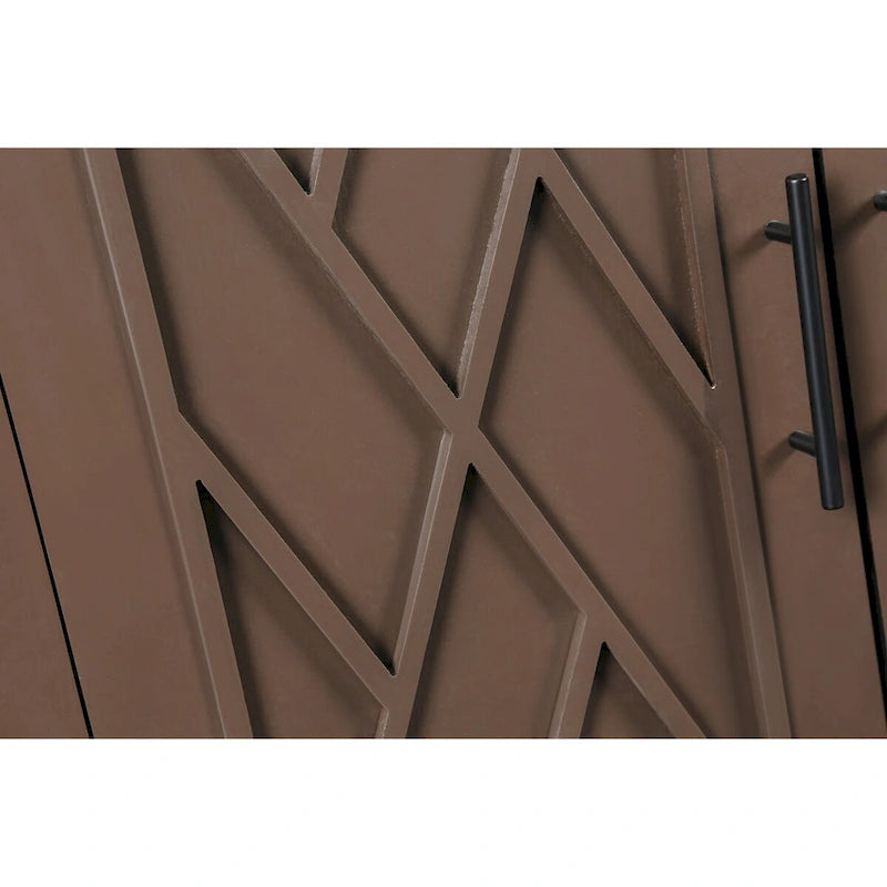 Buffet à chevrons en bois 4 portes