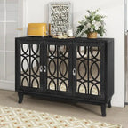 Buffet avec portes vitrées, Buffet 3 portes avec miroir