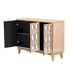 Buffet avec portes vitrées, Buffet 3 portes avec miroir