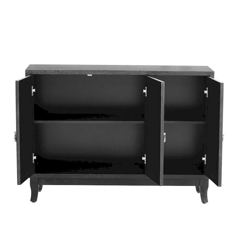 Buffet avec portes vitrées, Buffet 3 portes avec miroir