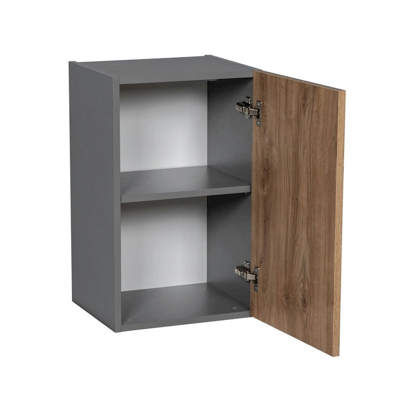 Armoire murale 9 x 24 - Porte simple - Grise - 9 x 24 x 12