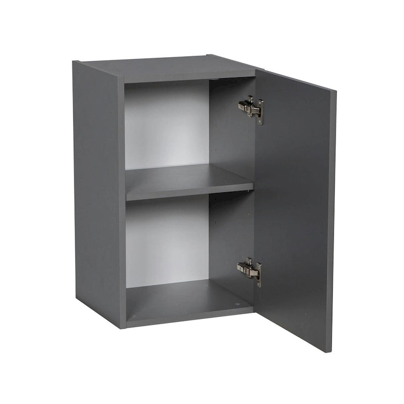 Armoire murale 9 x 24 - Porte simple - Grise - 9 x 24 x 12