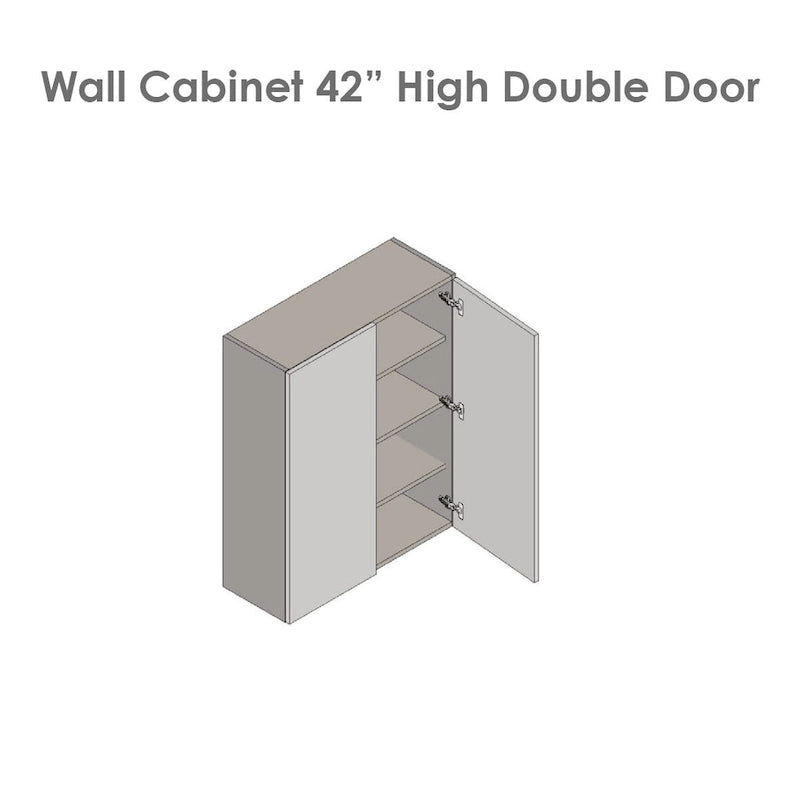 Armoire murale 24 x 42 - Deux portes - Grise - 24 x 42 x 12