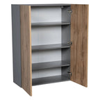 Armoire murale 24 x 42 - Deux portes - Grise - 24 x 42 x 12