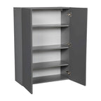 Armoire murale 24 x 42 - Deux portes - Grise - 24 x 42 x 12