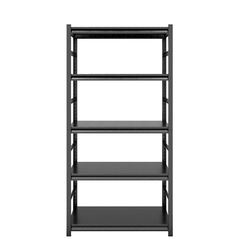 Étagères métalliques robustes réglables - Rayonnage de rangement à 5 niveaux, charge 2000LBS, cuisine, garage, cellier H63 * L31.5 * P15.7