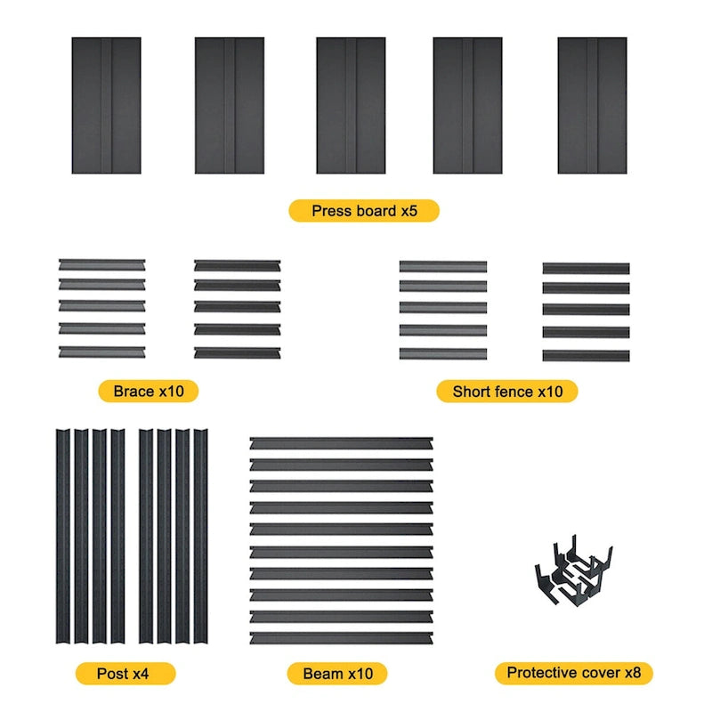 Étagères métalliques robustes réglables - Rayonnage de rangement à 5 niveaux, charge 2000LBS, cuisine, garage, cellier H63 * L31.5 * P15.7