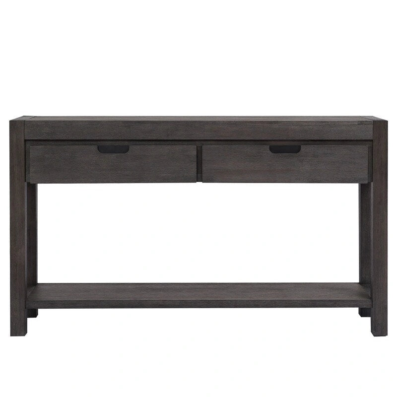 Console de 55,1 po avec 2 tiroirs et 1 tablette - S.O.