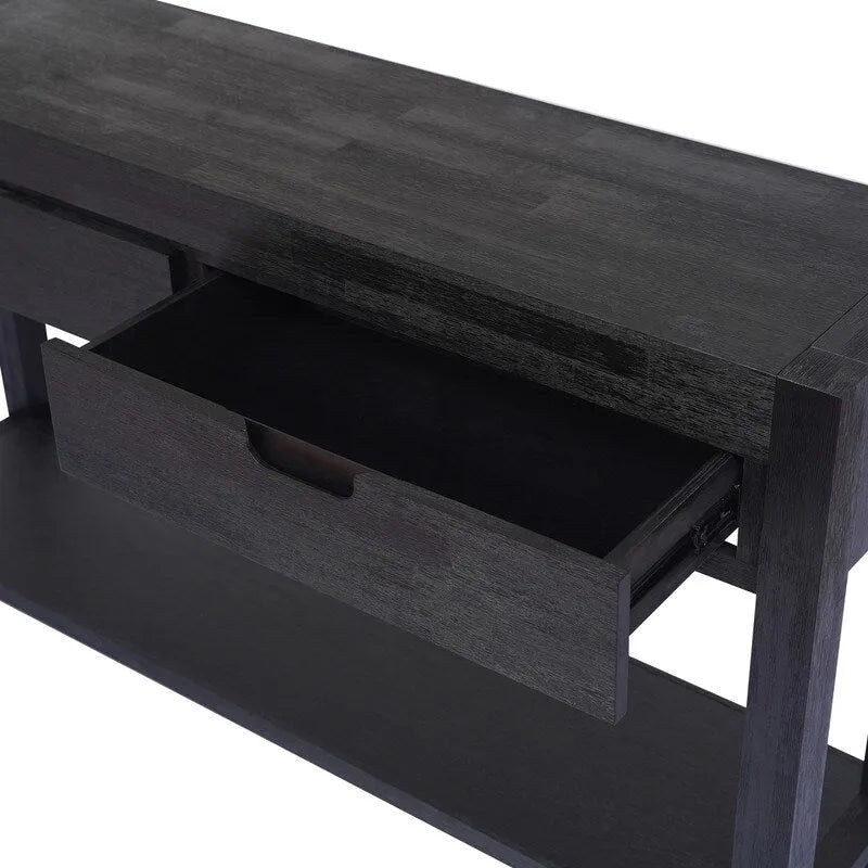 Console de 55,1 po avec 2 tiroirs et 1 tablette - S.O.