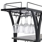 Desserte de bar industrielle pour cuisine ou maison avec roues