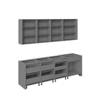 Collection Kitchen Fusion Base Teck Naturel & Noir Largeur 8.5Ft - 103x24