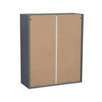 Meuble haut de 33 x 36 po - Double porte - Gris - 33 x 36 x 12 po