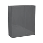 Meuble haut de 33 x 36 po - Double porte - Gris - 33 x 36 x 12 po