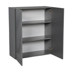Meuble haut de 33 x 36 po - Double porte - Gris - 33 x 36 x 12 po