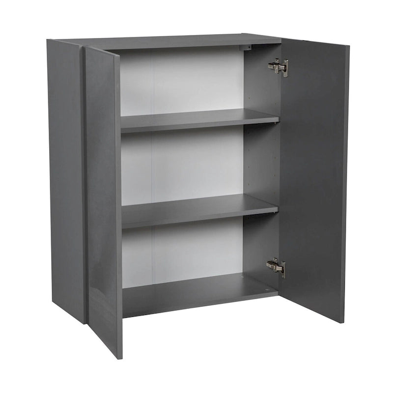Meuble haut de 33 x 36 po - Double porte - Gris - 33 x 36 x 12 po