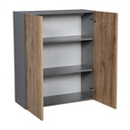 Meuble haut de 33 x 36 po - Double porte - Gris - 33 x 36 x 12 po