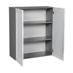 Meuble haut de 33 x 36 po - Double porte - Gris - 33 x 36 x 12 po