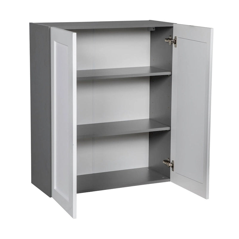 Meuble haut de 33 x 36 po - Double porte - Gris - 33 x 36 x 12 po