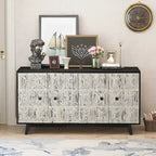 59.84 Vintage Freestanding Storage Cabinet with 4 Doors