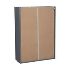 Meuble Haut 27 x 42 - Double Porte - Gris - 27 x 42 x 12