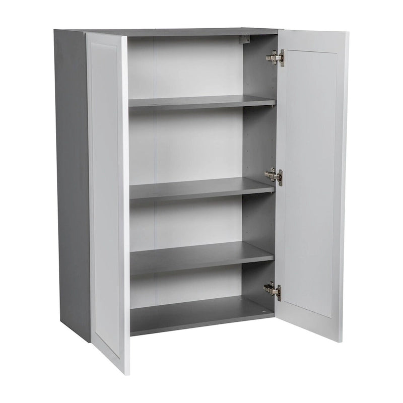 Meuble Haut 27 x 42 - Double Porte - Gris - 27 x 42 x 12