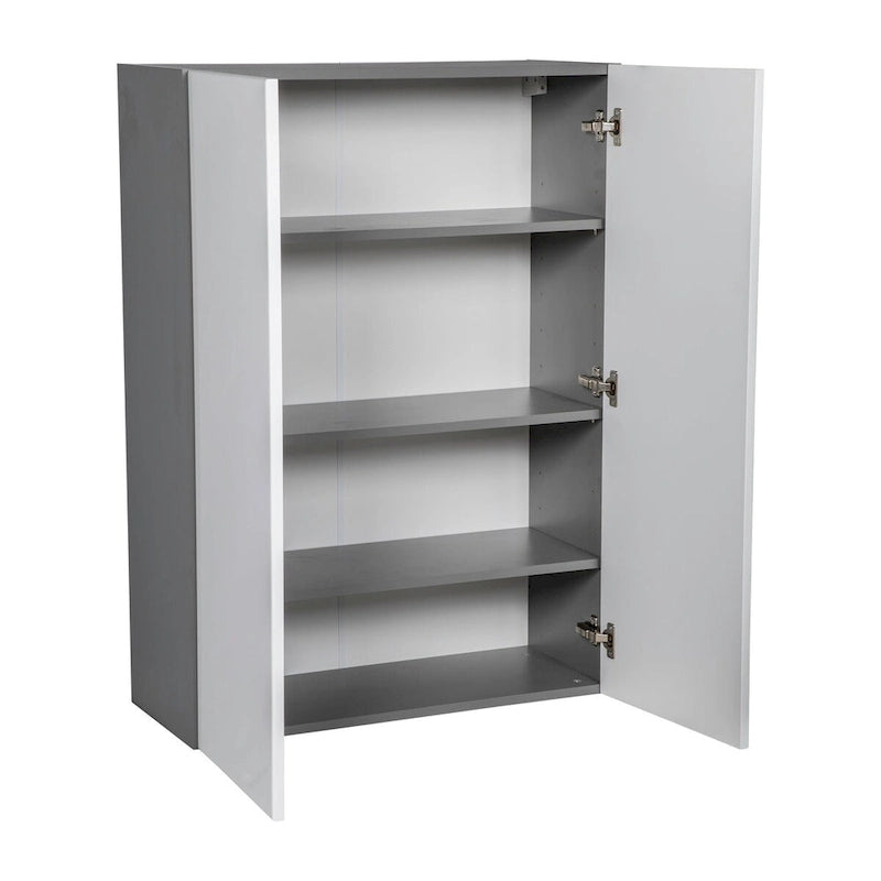 Meuble Haut 27 x 42 - Double Porte - Gris - 27 x 42 x 12