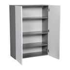 Meuble Haut 27 x 42 - Double Porte - Gris - 27 x 42 x 12
