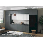 Cuisine Collection Serene Gris et Blanc Brillant Taille de Base 4,57m de Large - 180x107