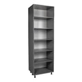 Meuble de rangement 30 x 84 avec quatre portes – Gris – 30 x 84 x 23 3/8