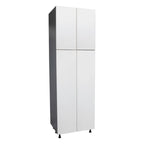 Meuble de rangement 30 x 84 avec quatre portes – Gris – 30 x 84 x 23 3/8