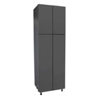 Meuble de rangement 30 x 84 avec quatre portes – Gris – 30 x 84 x 23 3/8
