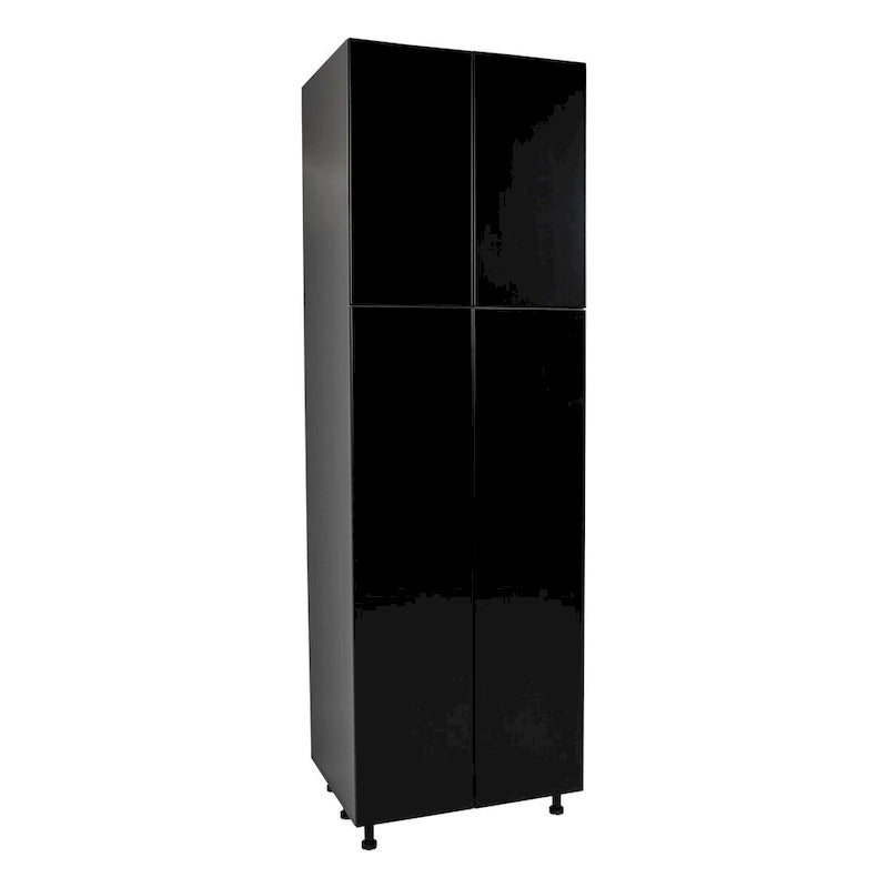 Meuble de rangement 30 x 84 avec quatre portes – Gris – 30 x 84 x 23 3/8