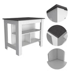 Ensemble de cuisine 2 pièces FM Furniture Nashville, îlot de cuisine Brooklyn et armoire de rangement Sheffield
