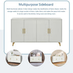 Meuble TV en bois avec armoire de rangement et étagères réglables