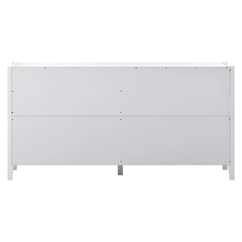 Meuble de Rangement Buffet en Bois avec Poignées en Métal