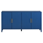 Meuble de Rangement Buffet en Bois avec Poignées en Métal