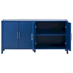 Meuble de Rangement Buffet en Bois avec Poignées en Métal
