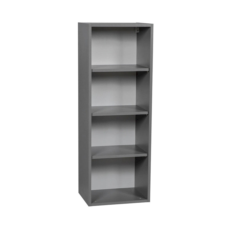 Meuble haut mural 12 x 42 – Porte simple – Gris – 12 x 42 x 12