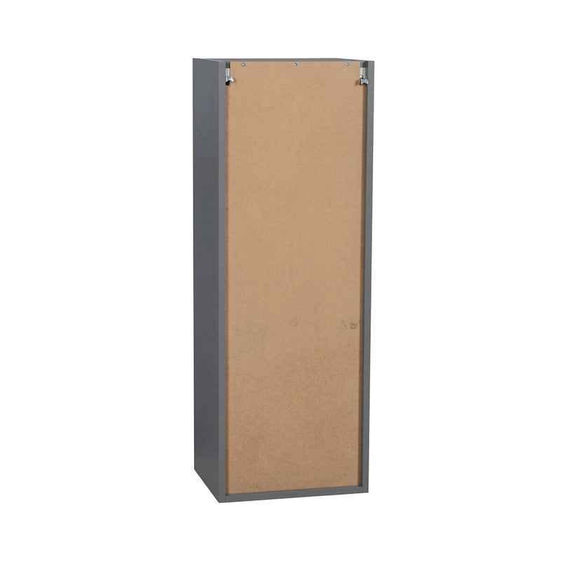 Meuble haut mural 12 x 42 – Porte simple – Gris – 12 x 42 x 12