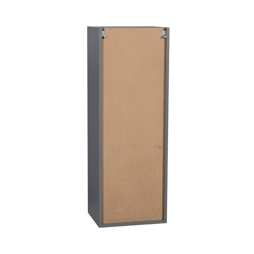 Meuble haut mural 12 x 42 – Porte simple – Gris – 12 x 42 x 12
