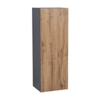 Meuble haut mural 12 x 42 – Porte simple – Gris – 12 x 42 x 12