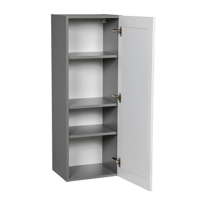 Meuble haut mural 12 x 42 – Porte simple – Gris – 12 x 42 x 12