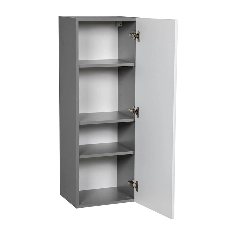 Meuble haut mural 12 x 42 – Porte simple – Gris – 12 x 42 x 12