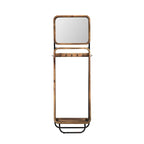 Porte-manteau industriel Arya en bois/métal