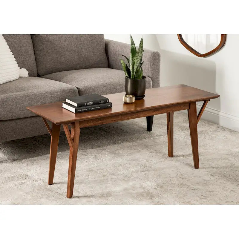 Banc en bois Kate and Laurel McCutcheon