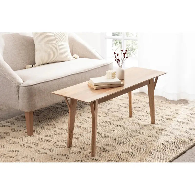 Banc en bois Kate and Laurel McCutcheon