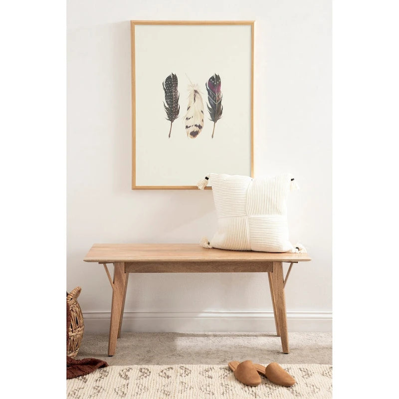 Banc en bois Kate and Laurel McCutcheon