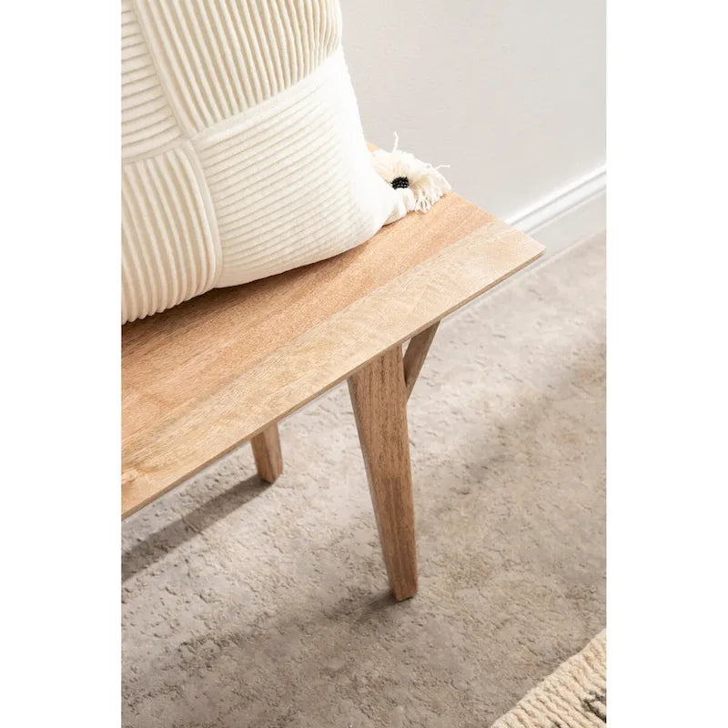 Banc en bois Kate and Laurel McCutcheon
