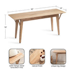 Banc en bois Kate and Laurel McCutcheon