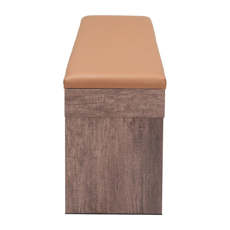 Lot de 2 bancs de rangement Lac Vieux marron - S.O.